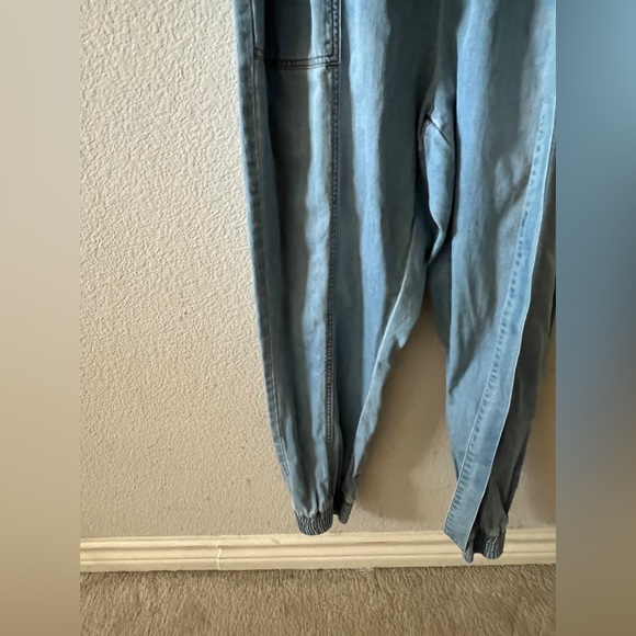 Gabrielle Union & NYC Belted Zip-Front Denim Jumpsuit XL - Picture 6 of 10